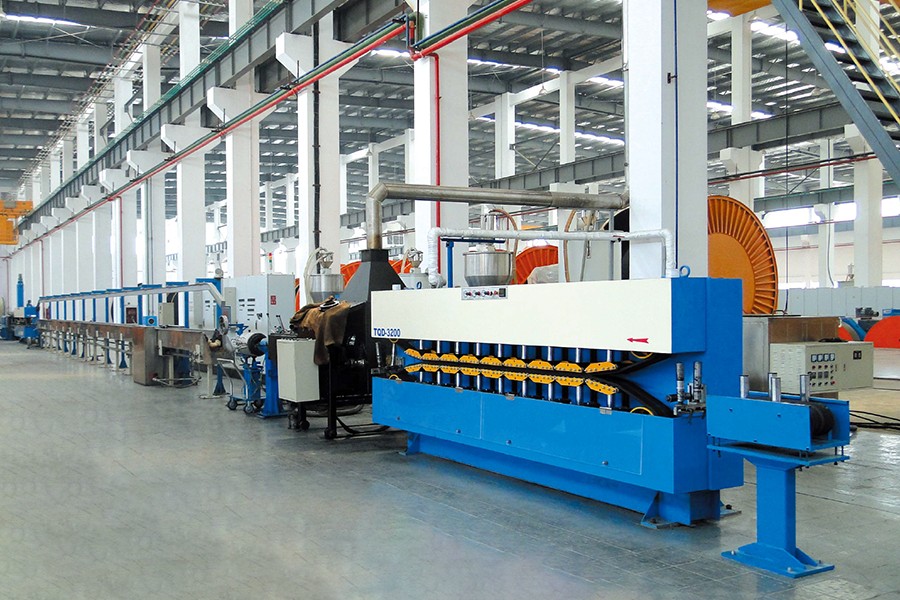 Líneas de extrusión de la cubierta del cable de alimentación 200+120